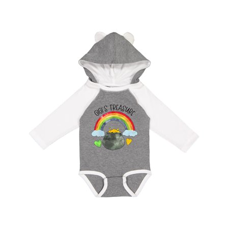 

Inktastic Gigi s Treasure St. Patrick s Day Rainbow and Gold Gift Baby Boy or Baby Girl Long Sleeve Bodysuit