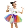 thumbnail image 2 of Girls Skirts Mesh Tutu Skirt Color Matching Ballet Dance Performance Fluffy Tutu Skirt Size 0 Y-2 Y, 2 of 5