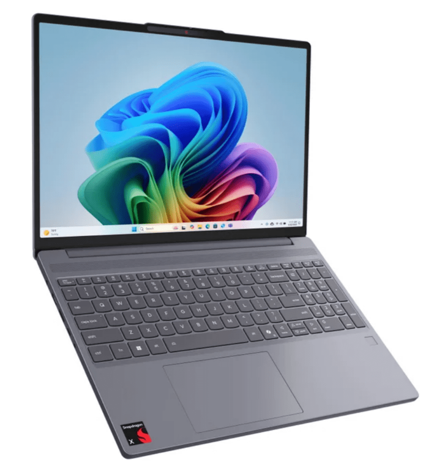 Lenovo IdeaPad Slim 3x 15.3" Touchscreen Laptop, Snapdragon X 8-Core, 16GB RAM, 1TB SSD, Windows 11 Home