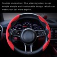 thumbnail image 3 of Riwesomey Embellecedor de marco para volante de coche, pegatina de decoración para camión y automóvil, Kit Interior antideslizante Universal, rojo de Automoción decorativa y accesorios Rojo, 3 of 6
