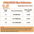 thumbnail image 6 of Baby Boys Girls Shoes Lace Up Leather Infant Sneakers Non Slip Rubber Sole Newborn Loafers Toddler First Walker Crib Shoes, 6 of 6