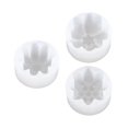 thumbnail image 1 of Moldes Mooncake de 3 piezas, moldes para velas, artilugios de cocina para hornear, material de silicona, blanco Feliz Sencillez, 1 of 5
