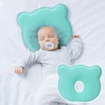 thumbnail image 1 of Cuna de algodón transpirable de malla 3D con soporte para el cuello, reposacabezas para cochecitos de bebé y niños pequeños, 1 of 4