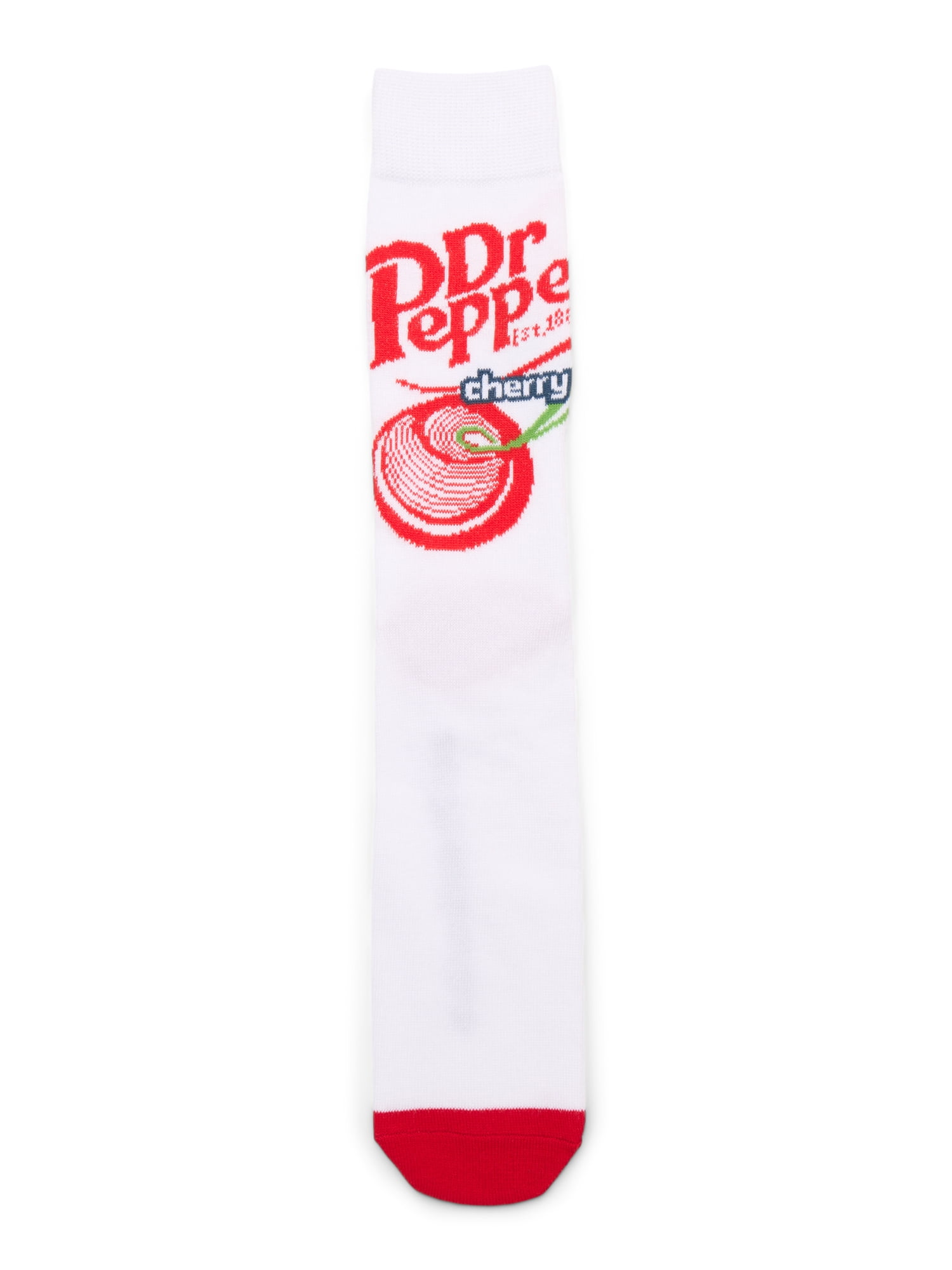 Dr Pepper Crew Socks, 6-Pack, Sizes 8-12