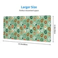 thumbnail image 4 of Disketp Gaming Mouse Pad Christmas Donuts Pattern Large Mouse Mat Long Extended Desk Pad Non-Slip Rubber Mice Pads Stitched Edges Thin Pad (11.8x31.5 Inch), 4 of 8