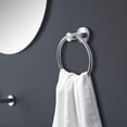 thumbnail image 5 of RUseeN Towel Holder for Bathroom Wall Silver Towel Ring SUS304 Stainless Steel Modern Style Hand Towel Holder Heavy Duty Towel Hanger for Bath, Kitchen Drill Hole, 5 of 7