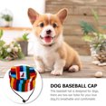 thumbnail image 6 of ifundom Adjustable Striped Dog Baseball Cap for Small to Medium Dogs, Outdoor Sun Pet Hat for Casual Wear, 6 of 8