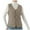 Khaki, variant on ZyeKqe Plus Size Quilted Vest for Women Sleeveless Puffer Jakcets V Neck Lightweight down Coat Outwear