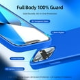 thumbnail image 2 of [5 in 1 Designed for iPhone 13 Case, with 2 Pack Screen Protector + 2 Pack Camera Lens Protector, Liquid Silicone Ultra Slim Shockproof Protective Phone Case [ Microfiber Lining](Klein Blue), 2 of 12