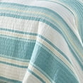 thumbnail image 4 of Levtex Home - San Sebastian Quilt Set - Full/Queen Quilt + Two Standard Pillow Shams - Sea Life - Taupe, Aqua Blue, White - Quilt Size (88x92in.) and Pillow Sham Size (26x20in.) - Reversible - Cotton, 4 of 6
