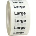thumbnail image 1 of Clear Large Clothing Size Strip Stickers | 1.25 x 5" inches Wide | 125 Pack | InStockLabels.com, 1 of 6