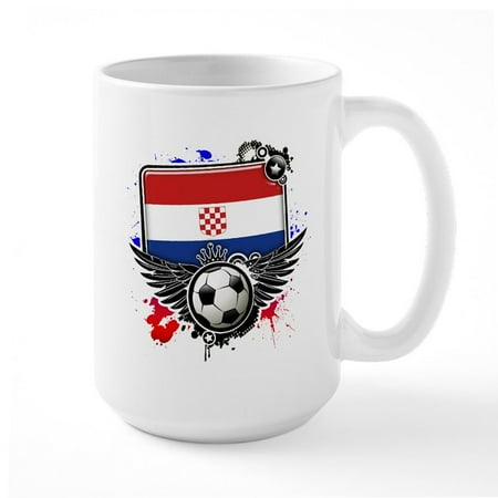 

CafePress - Soccer Fans Croatia Mugs - 15 oz Ceramic Large Mug