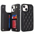 thumbnail image 1 of For IPhone 14 13 12 11 Pro Max XR XS Max SE 2022 Case,Luxury Flip Folio Leather Wallet Cover Card Slots And Kickstand For Girls Women,Protective Phone Case, 1 of 5