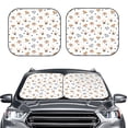thumbnail image 2 of Windshield Sun Shade, Cute Dog Bone Footprints Foldable Car Sun Shade Windshield For Front, 2 Pieces, 2 of 4