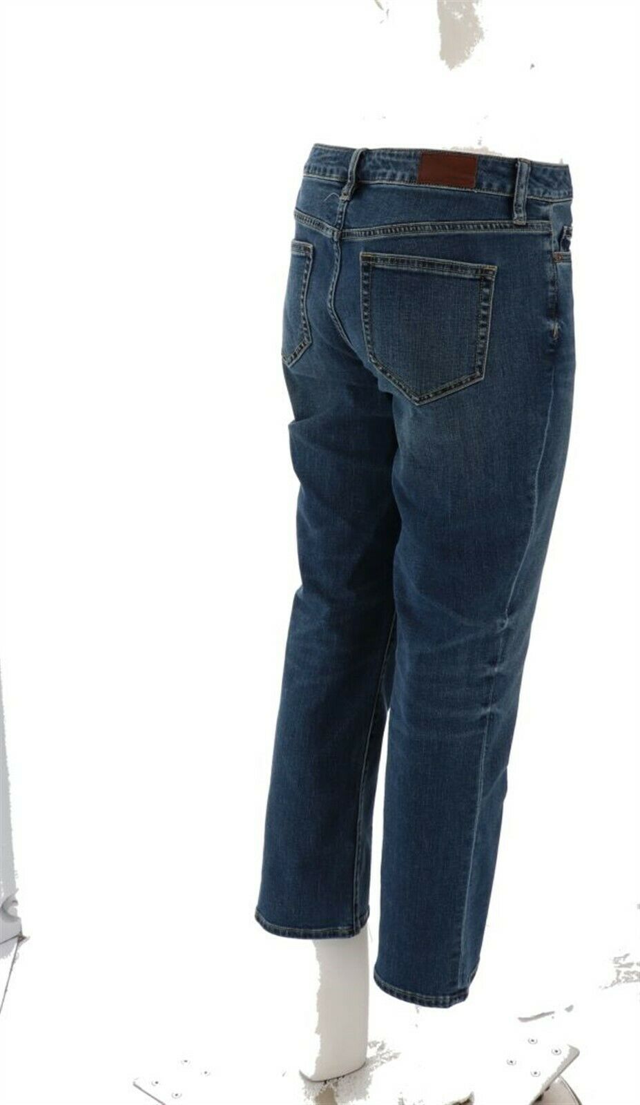 Lands' End Women's Mid Rise Straight 