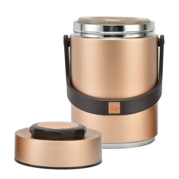 Caja Bento Caja Bento con Aislamiento Apilable Contenedor de Alimentos Fiambrera Térmica Fiambrera con Aislamiento Al Vacío de Acero Inoxidable de 3 Capas para Adultos ANGGREK Otros