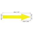 thumbnail image 2 of Pegatina de flecha direccional Uxcell, paquete de 12, adhesivo removible de PVC, amarillo, 2 of 6