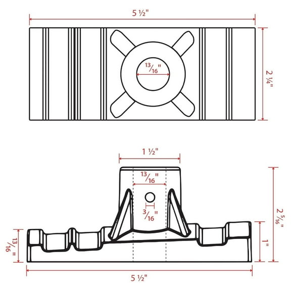 30" Street Light Pole Banner Bracket Hardware