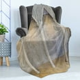 thumbnail image 4 of Pillar Soft Flannel Fleece Throw Blanket, Antique Theme Classic Interior with Columns Digital Image Print, Cozy Plush for Indoor and Outdoor Use, 60" x 80", Coconut Sand Brown, by Ambesonne, 4 of 5