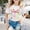 White, variant on Gzbliryd Girls Graphic T Shirts Graphic Crewneck Casual Printed Tee Cute Casual Tops Summer T Shirts for Teens Summer Clothes for Teens (Khaki,8-9 Years)