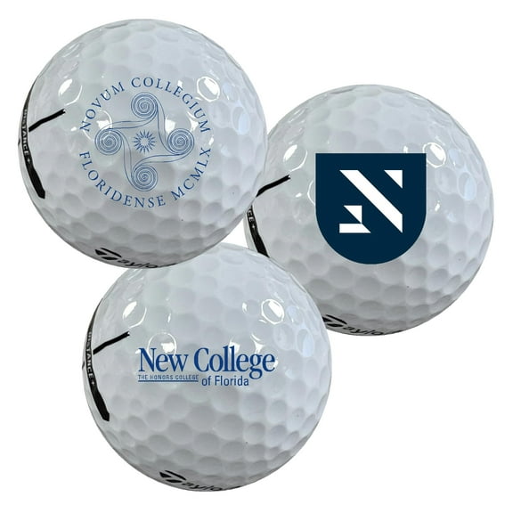 New College of Florida Logo Edition Taylormade Distance Golf Balls 12-Pack (Dozen)