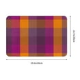 thumbnail image 3 of Daiia Purple Yellow Buffalo Plaid Front Door Mat, Heavy Duty Durable Welcome Mat for Outdoor Indoor, Dirt Trapper Waterproof Super Absorbent Door Mat, 16" x 24", 3 of 9