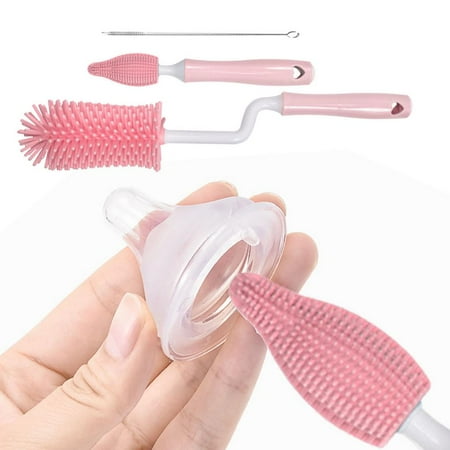 

Yungwalm Silicone Bottle Brush Silicone Bottle Cleaning Brush with Long Handle Water Bottle Washer Brush Bottle Scrubber for Milk Bottles Sports Bottle Vase Drinking Glass brightly