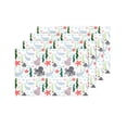 thumbnail image 4 of MKHERT Cute Cartoon Sea Creatures Octopus Fish Starfish Dolphin Jellyfish Placemats Table Mats for Dining Room Kitchen Table Decoration 12x18 inch,Set of 4, 4 of 4
