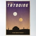 thumbnail image 2 of Welcome To Tatooine Vintage Poster Poster Wall Art, Modern Wall Decor For Living Room Bedroom, 24x36 UNFRAMED, 2 of 3