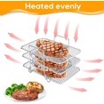 thumbnail image 5 of Innovative Air Fryer Accessory, High-Quality Stainless Steel Dehydrator Rack Set For Safe Handling, Nutrient Locking Guarantee, Triple Tier Design Maximizes Cooking Space And Efficiency, 5 of 5