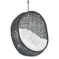 thumbnail image 3 of Modway Encase Sunbrella® Fabric Swing Outdoor Patio Lounge Chair Without Stand in Black White, 3 of 8