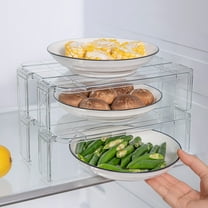 WHAMVOX  2 Pcs Refrigerator Shelf over Storage Shelves Freezer Organizer Bins