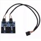 thumbnail image 3 of 2X Motherboard Usb 9Pin Header 1 una 4 Splitter Port Multiplicador 30Cm Cable de ExtensiÓN, 3 of 5