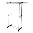 thumbnail image 3 of Veryke Stretching Stand Clothes Rack with Shoe Shelf & Wheels, Removable Clothes Rack - Silver, 3 of 5