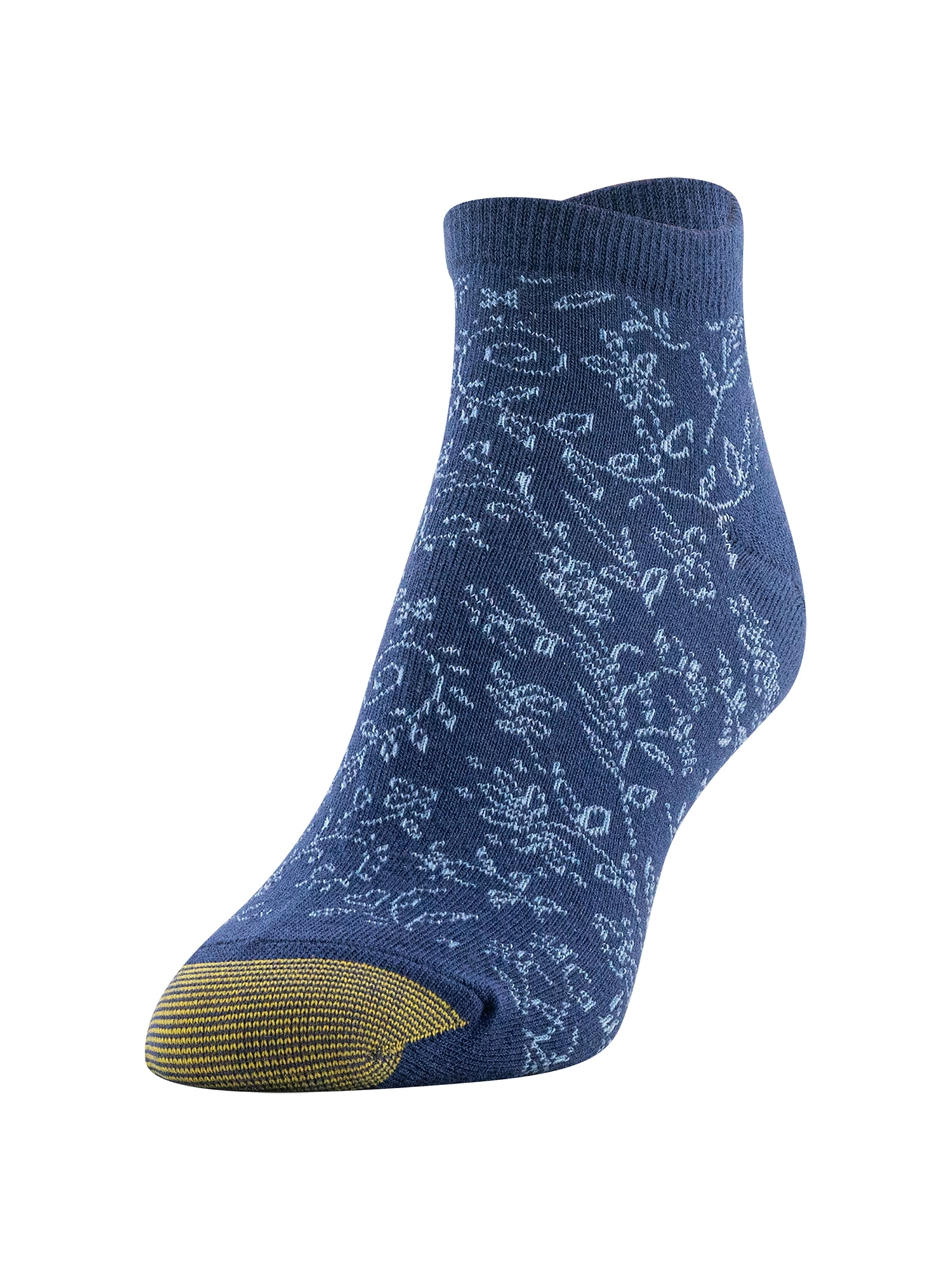 Goldtoe Edition Womens Scroll Floral Liner Socks, 6 Pairs