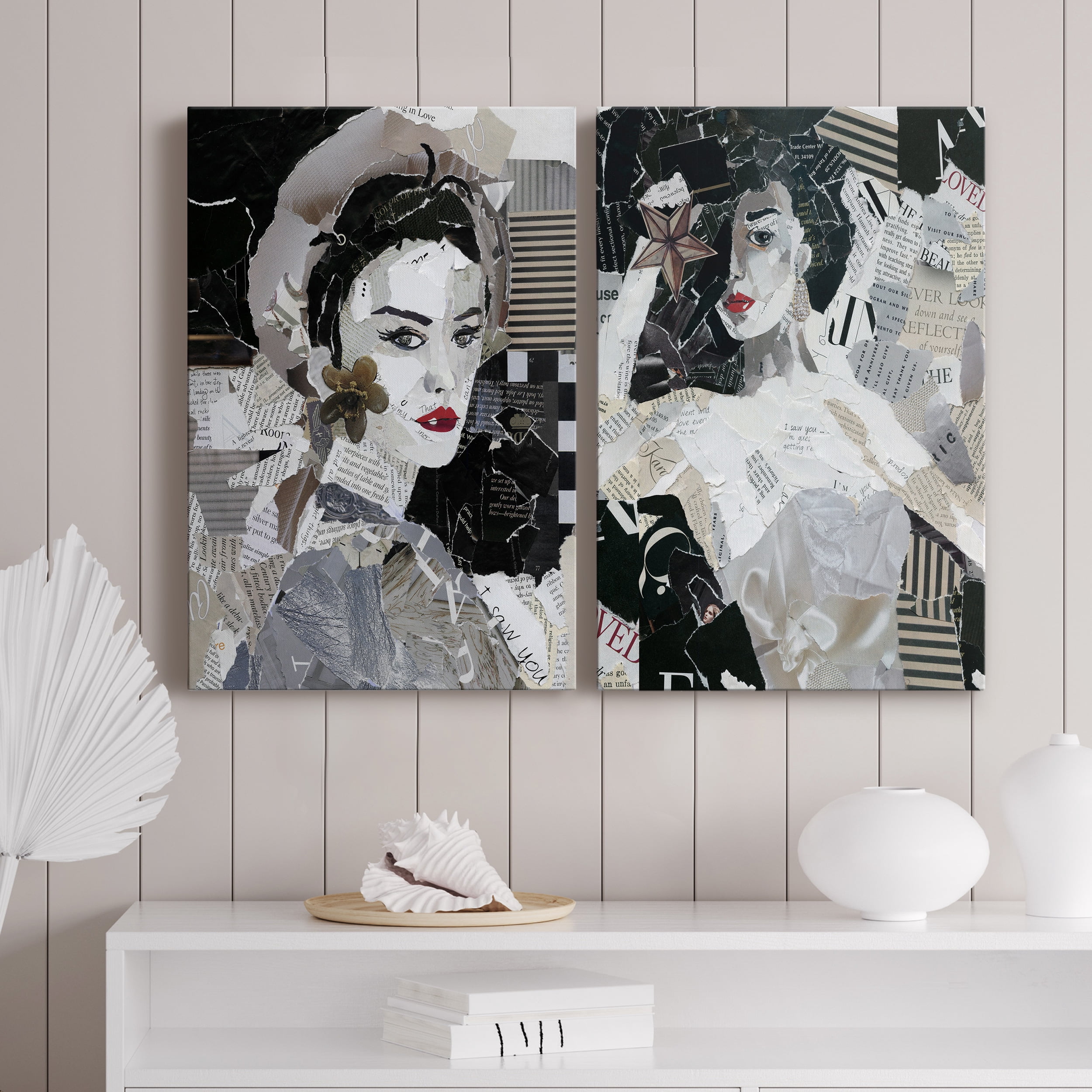 Runway Pause Premium Gallery Wrapped Canvas - Ready to Hang - Set of 2 - 8 x 12 Each