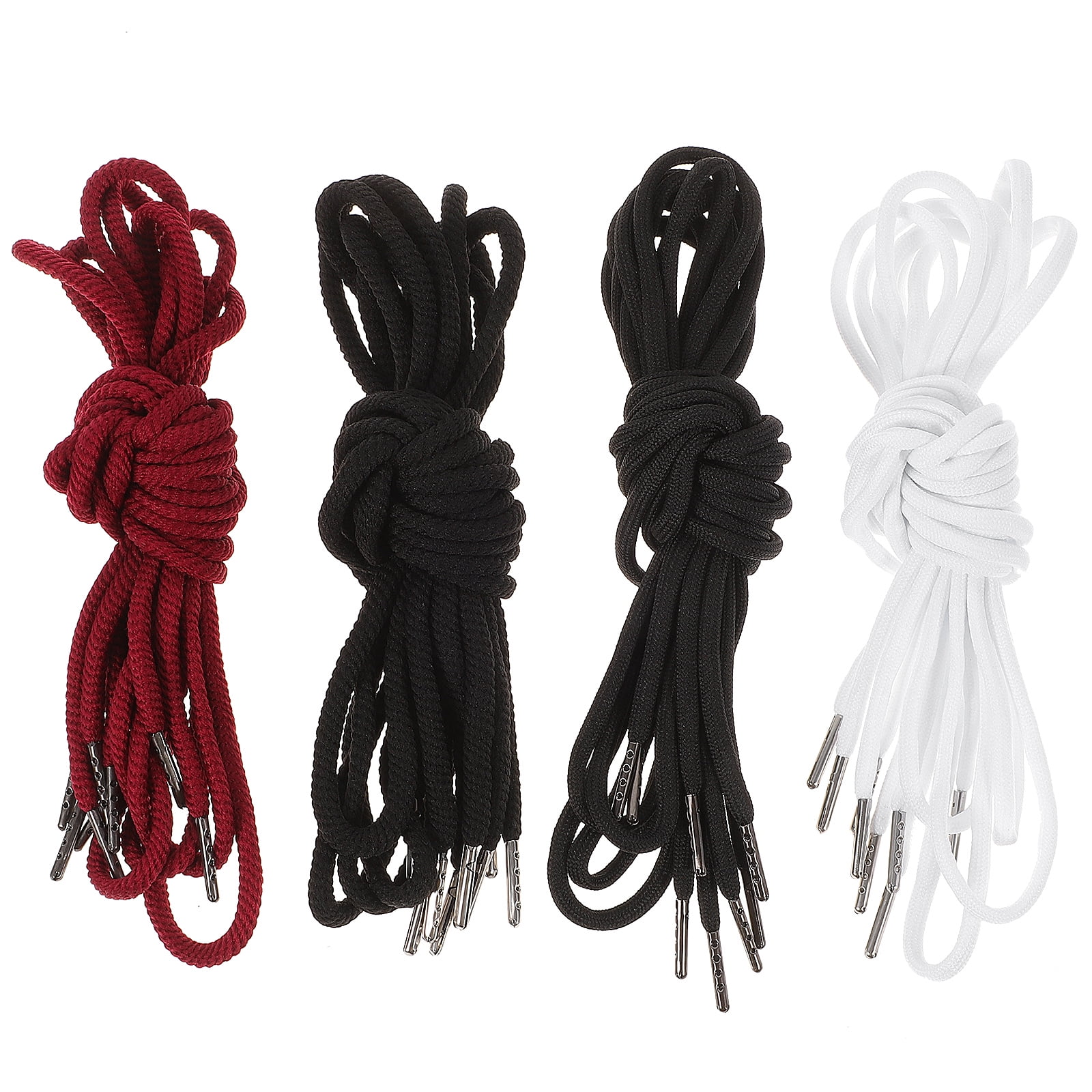 SUPERFINDINGS 12Pcs Polyester Replacement Drawstring Cords Assorted Hoodie  String Replacement with 2 Styles Threader Tools Draw String Rope for