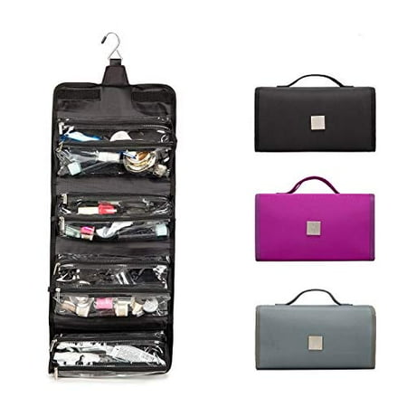hanging toiletry bag black