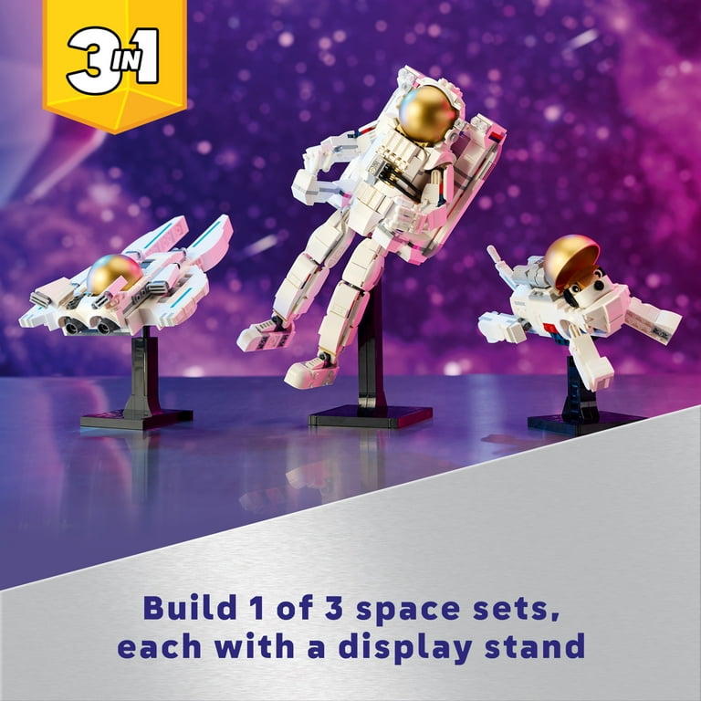 LEGO Creator 3 in 1 Space Astronaut Toy, Building Set Transforms