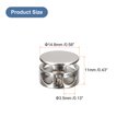 thumbnail image 2 of Unique Bargains 30pcs Metal Spring Cord Locks Toggle Stopper Cord Stops Fastener Toggles for Shoelaces Clothes White Nickel, 2 of 5