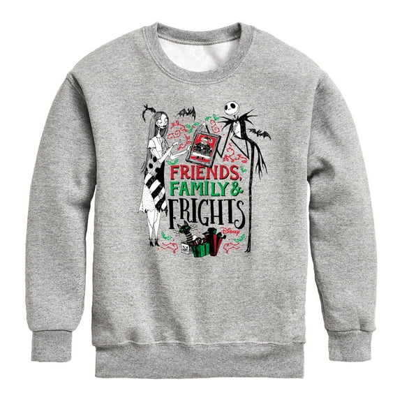 The Nightmare Before Christmas - Friends Family And Frights - Toddler And Youth Crewneck Fleece Sweatshirt