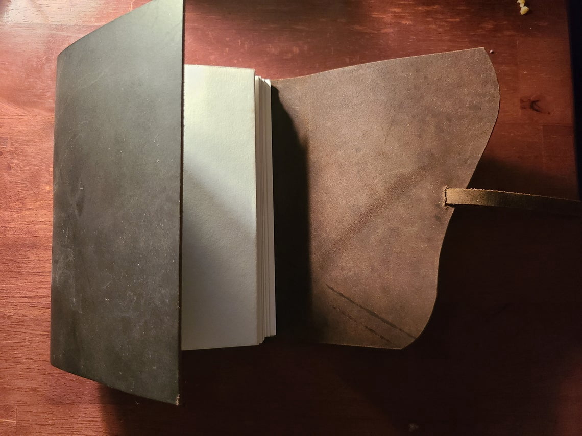 Status Co. Vintage Leather Journal for Men to write in - Blank Writing Notes Book Cover Diary and Personalized Leather Bound Journal Handmade Sketchbook