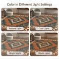 thumbnail image 7 of ODIKA Large Interlocking Accents Symmetrical Faded Ornamental Design for Dining Room, Under Table, Home Office, Non-Slip Chair-Friendly, 7 of 7