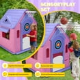 thumbnail image 4 of SHegdu Kids Playhouse Indoor/outdoor Playset Garden Games Cottage for 2-5 ( Pink), 4 of 9