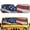 American Flag, variant on HUIACONG Fire Ice Dragons Windshield Sunshade for Jeep Compatible with Jeep Wrangler TJ JK JL 2/4 Door Bolck UV Rays & Protect Car Interior Easy Installation Sun Visor Protector
