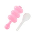 thumbnail image 1 of pitrice Rice Ball Making Mold DIY Kitchen Nonslip Handheld Roll Maker Reusable Restaurant Diner Dining Room Cafe Mould with Spoon Pink, 1 of 8