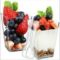 thumbnail image 6 of BagDream 100 Pack 5 oz Plastic Dessert Cups with Spoons, Mini Parfait Cups Clear Dessert Cups for Party Appetizers for Thanksgiving, Christmas, 6 of 8