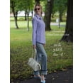 thumbnail image 3 of Zeagoo Button Down Shirts for Women Wrinkle Free Long Sleeve Collared Dress Blouses Casual Work Office Tunics Tops, 3 of 6