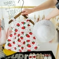 thumbnail image 4 of URMAGIC Toddler Baby Girl Dress Outfits Infant Sleeveless Strawberry Strap Backless Skirt Summer Dresses for Baby Girl Sundress 18-24 Months, 4 of 10