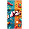 thumbnail image 1 of Colorful Arcade Themed Happy Birthday Banner Backdrop Party Decorations for Birthday Party Gaming Themed Events Photography Props Photo Booth Setups, 1 of 4